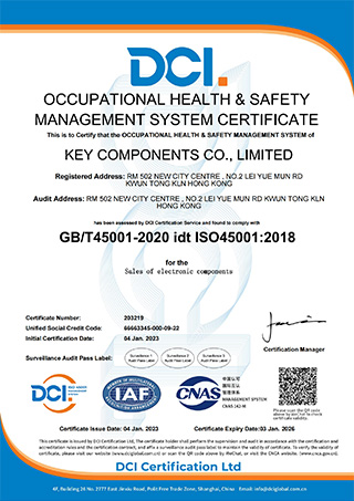 Occupational Health Safety Management System Certificate